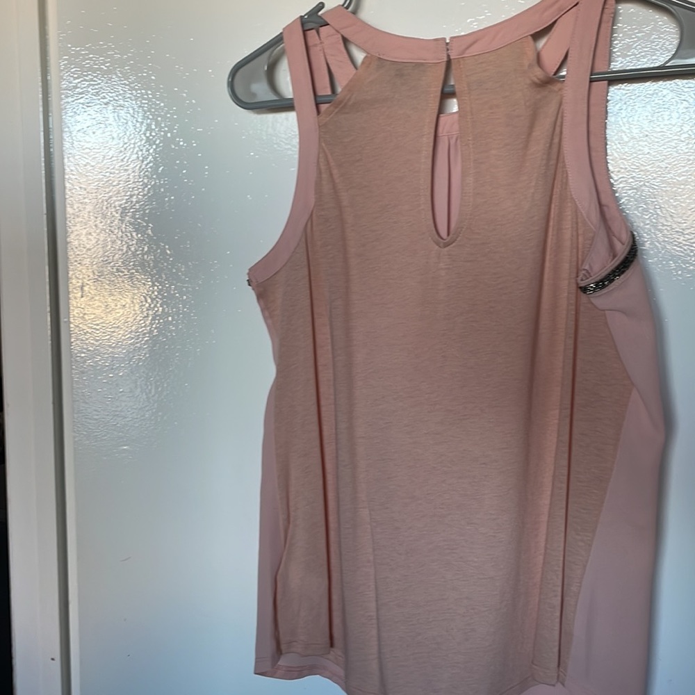 NWT Express blush Bead Accent blouse - Picture 5 of 8